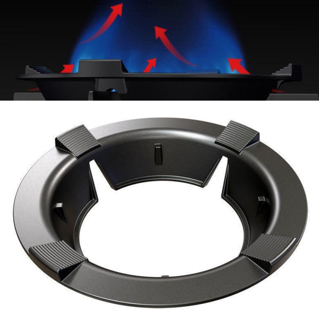 Fiocias Cast Iron Gas Stove Windproof Disk Saving Cover Windshield Bracket for Gas Hobs Style 1