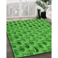 thumbnail image 2 of Ahgly Company Indoor Square Patterned Green Area Rugs, 4' Square, 2 of 6