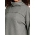 thumbnail image 4 of RBX Active Women's Cowl Neck Sweater Long Sleeve Tunic Sweatshirt Dress, 4 of 5