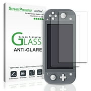 Nintendo Switch Lite Screen Protector (2 Pack), amFilm Matte (Anti-Glare) Tempered Glass Screen Protector (2019)