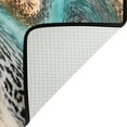 thumbnail image 4 of Fancy Leopard Aqua Area Rugs Colorful Large Non-Slip Floor Mat Decorative Carpets Doormat for Kitchen Living Dining Dorm Playing Room Bedroom 31 x 20inch, 4 of 7