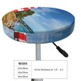 thumbnail image 4 of Susaid Lighthous Print Elastic Bar Stool Cover Personalized Washable Stool Cover for Barbershop Home Bar Kitchen-14 inch, 4 of 7