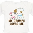 thumbnail image 4 of Inktastic My Grampy Loves Me Girls Girls Long Sleeve Baby Bodysuit, 4 of 5