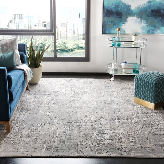 Safavieh Invista Eanna Abstract Area Rug, Gray/Ivory, 9' x 12'