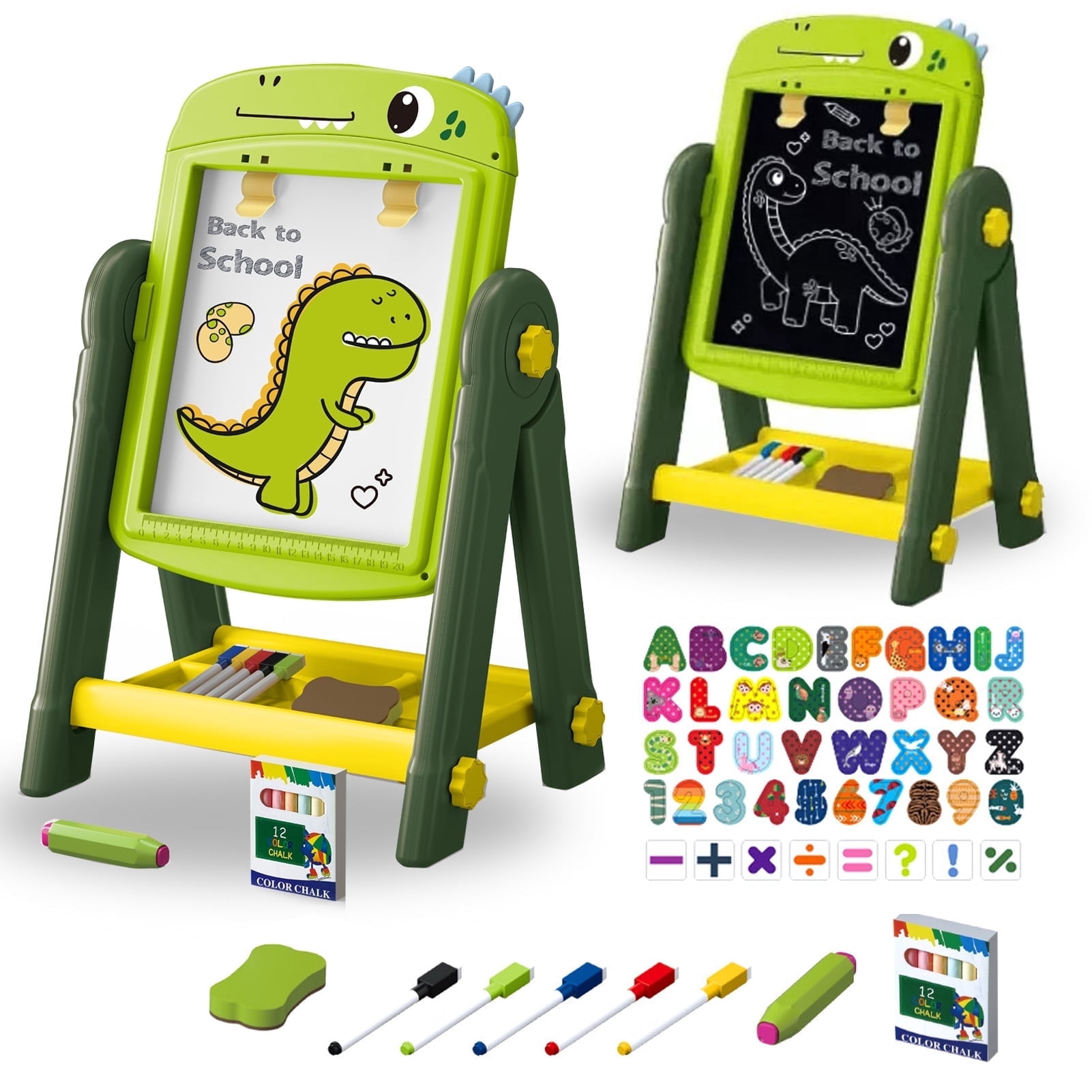 LINXUXIE Easel for Kids, Magnetic Drawing Board for Boys & Girls, Birthday Gift for 2 3 4 Year Old