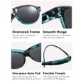 thumbnail image 6 of TINHAO Fit Over Glasses Sunglasses with Hard Case, Wrap Around Cat-Eye Polarized Wear Over Rx Glasses, UV400 Protection, Gift Ready, 6 of 8