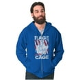thumbnail image 3 of Street Fighter Vega Rage Cage USA Zip Hoodie Sweatshirt Men Brisco Brands M, 3 of 6