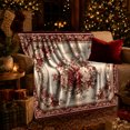 thumbnail image 3 of Autumn Mantelpiece Floral Bouquet Ornate, Cozy Botanical Garden Scene, Warm Flannel Blanket for Sunroom and Reading Nook, Garden Lovers Thanksgiving Gift, Botanical Home Decor, 3 of 9