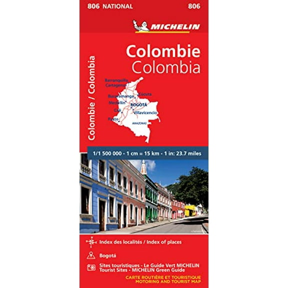 Michelin Columbia Road and Tourist Map No. 806 (Sheet map, folded)