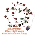 thumbnail image 3 of XWSHYW Decoraciones para El Hogar Guirnalda de Luces Navideñas, Agujas de Pino, Piñas y Árboles de Navidad., 3 of 6