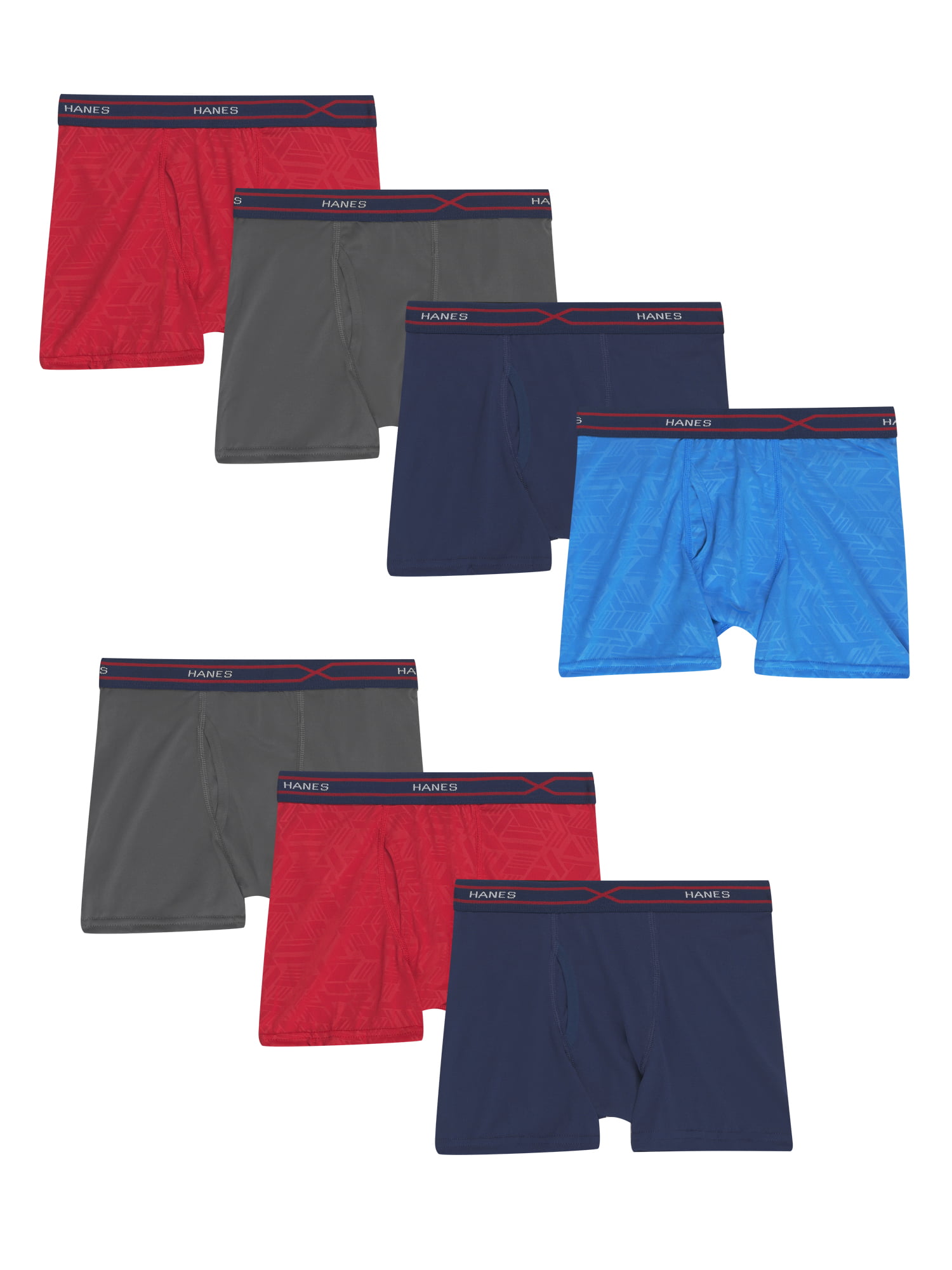 Hanes Boys Underwear, Bonus 5+2 Pack X-Temp Performance Cool Boxer ...