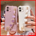 thumbnail image 2 of 6D Chapado Compatible Vivo Y11 Y02 Y02S Y22 Y22S Y16 Y35 Y15S Y15A Y01 Y12 Y15 Y17 Y20 Y20S G Y 20i Y12S Y12A Y21 Y21T Y21S Y33S V25 V25E Funda A Prueba De Golpes Con Flash De Cadena, 2 of 4