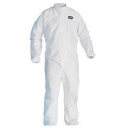 KleenGuard, KCC44305, A40 Coveralls - Zipper Front, 25 / Carton, White