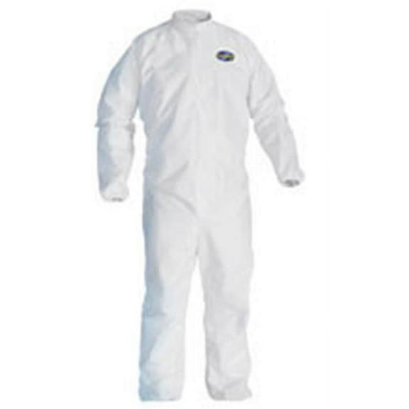 KleenGuard, KCC44305, A40 Coveralls - Zipper Front, 25 / Carton, White