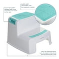 thumbnail image 3 of Dreambaby 2-Up Step Stool for Kids and Toddlers - Aqua, 3 of 8