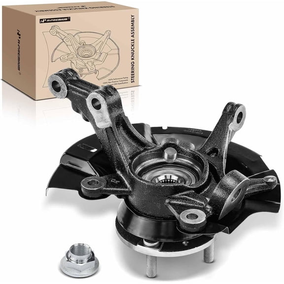 A-Premium Front Right Steering Knuckle & Wheel Bearing Hub Assembly Compatible with Hyundai Accent 2014-2017 & Dodge Attitude 2014, Passenger Side