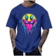 thumbnail image 1 of Blusas y camisas de manga corta y cuello redondo para hombre. Blusas/camisetas de manga corta con cuello redondo y estampado de Halloween para hombre. Blusa para hombre., 1 of 4
