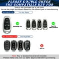 thumbnail image 2 of Xotic Tech Carbon Fiber Pattern Black Silicone Case Key Fob Cover Full Protector Holder w/Keychain Compatible with Hyundai Sonata Tucson Santa Fe 2020-2022 Keyless Entry Remote Key (5 Buttons, Black), 2 of 9