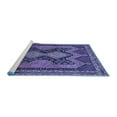 thumbnail image 2 of Ahgly Company Machine Washable Indoor Round Persian Blue Traditional Area Rugs, 7' Round, 2 of 4