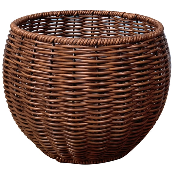 Guiyong Imitation Rattan Woven Basket Multi-functional Snack Basket Large-capacity Sundries Basket