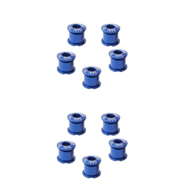 Soidarity Juego de 5 piezas de pernos de bicicleta, pernos y tuercas multicolores, tornillos de máquina de aleación resistentes al desgaste, componentes Placa doble,azul 2piezas Soidarity CBP213027
