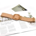 thumbnail image 4 of ibiyuan Work Belts For Men Woven Stretchy Straw Belt for Women Boho Braided Raffia Waist Belt for Summer Dresses Beach Vacation, 4 of 4