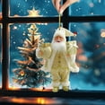 thumbnail image 4 of dajkiuy Christmas Santa Claus Figurines Hanging Ornaments, Christmas Ornaments for Tree Hanging Decorations, for Indoor Home Christmas Party Decor 3in, 4 of 6