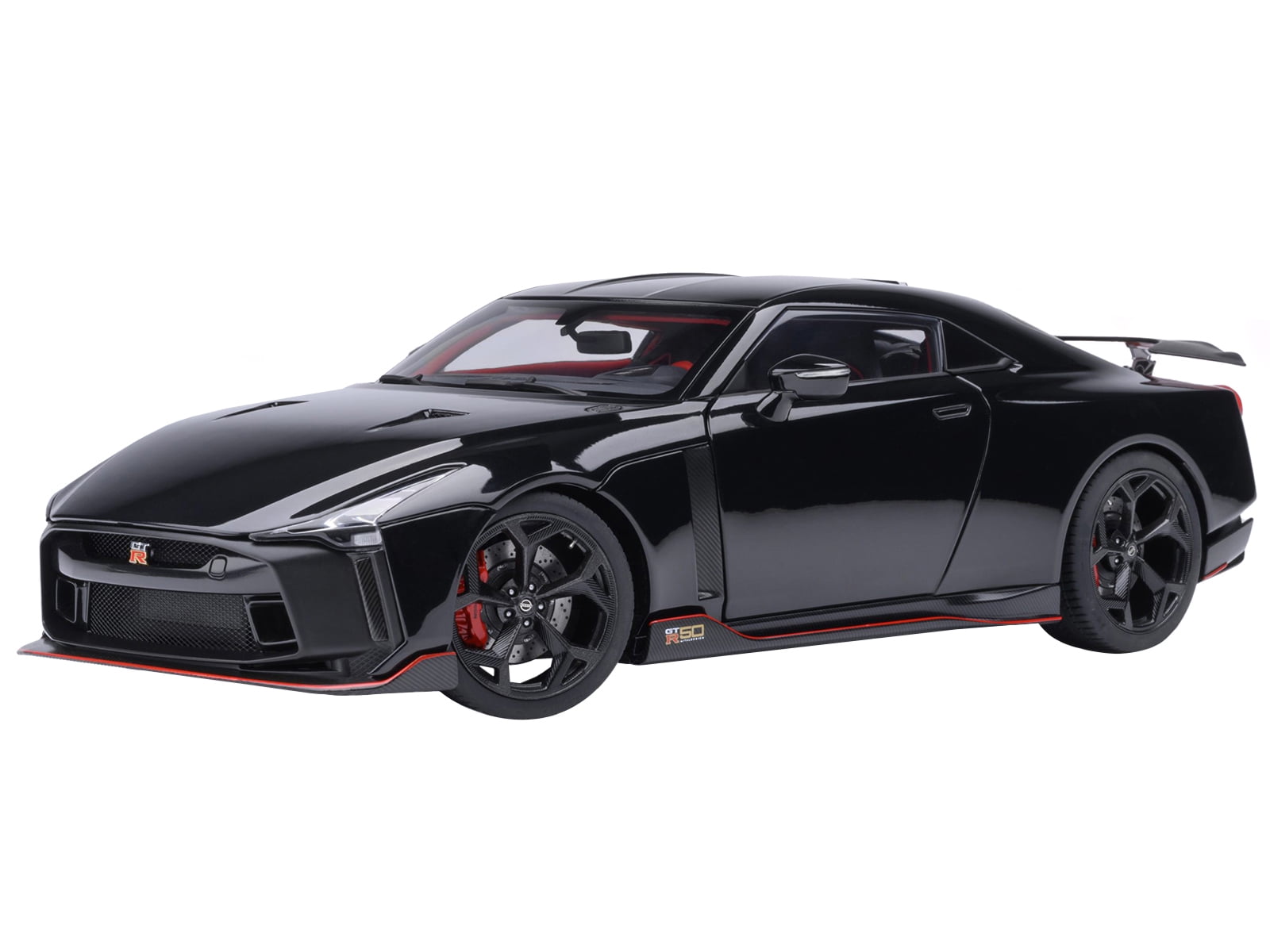 Lexus LS 500h Black with Black Interior 1/18 Model Car by Autoart