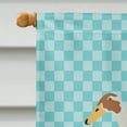 thumbnail image 3 of Caroline's Treasures BB8039CHF Indian Runner Duck Blue Check Flag Canvas House Size , Large, multicolor, 3 of 4