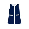 thumbnail image 1 of Girls Dress Navy Blue School Uniform A-line 6 Years, 1 of 5