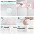 thumbnail image 3 of No Hook Shower Curtain with Built-in Rings - Pink Valentine's Day Washable Waterproof Fabric Bathroom Curtains for Hotel,Rentals, Stall 54 X 78 Inch , Valentines Love Heart, 3 of 9