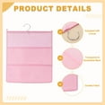 thumbnail image 3 of Organizador Colgante Uxcell, Bolsa de Almacenamiento para Sujetadores, Estantes de Almacenamiento Colgantes de Doble Cara para Ropa Interior y Calcetines, Rosa (2+6 Bolsillos), 3 of 7