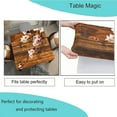 thumbnail image 4 of Fitted Table Covers for Square Tables Wooden Old Plank Texture Elastic Edged Tablecloth for Wedding Festival Anniversary Decor, Suits for Table, 4 of 7