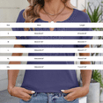 thumbnail image 3 of Endives Women Short Sleeve T Shirts Casual Blouses V Neck Bohemian Staly Tops Spring Summer Trendy Dark Purple, 3 of 7
