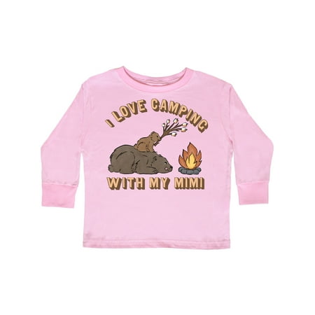 

Inktastic I Love Camping With My Mimi Gift Toddler Boy or Toddler Girl Long Sleeve T-Shirt