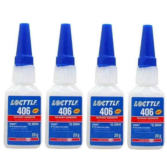 1-4 Pcs Nouvelle Loctite 406 20 g Super Colle Adhésive Instantanée pour Plastique et Caoutchouc Henkel