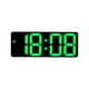 thumbnail image 5 of Reloj de pared digital con fecha y temperatura, moderno reloj electrónico de escritorio. Verde, 5 of 9