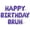 Purple, variant on Letter Balloons - HAPPY BIRTHDAY BRUH 16" Inch Alphabet Letters Foil Mylar Balloon Birthday Party Banner (Purple)