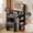 LED Strip-Black Vanity Set With Stool, variant on Pipleo Makeup Vanity Set with Mirror and Lights, 26.4" White Vanity Mirror with Lights with Large Drawer and 6 Level Storage, White Vanity with Large Led Mirror with 3 Color Lighting Modes