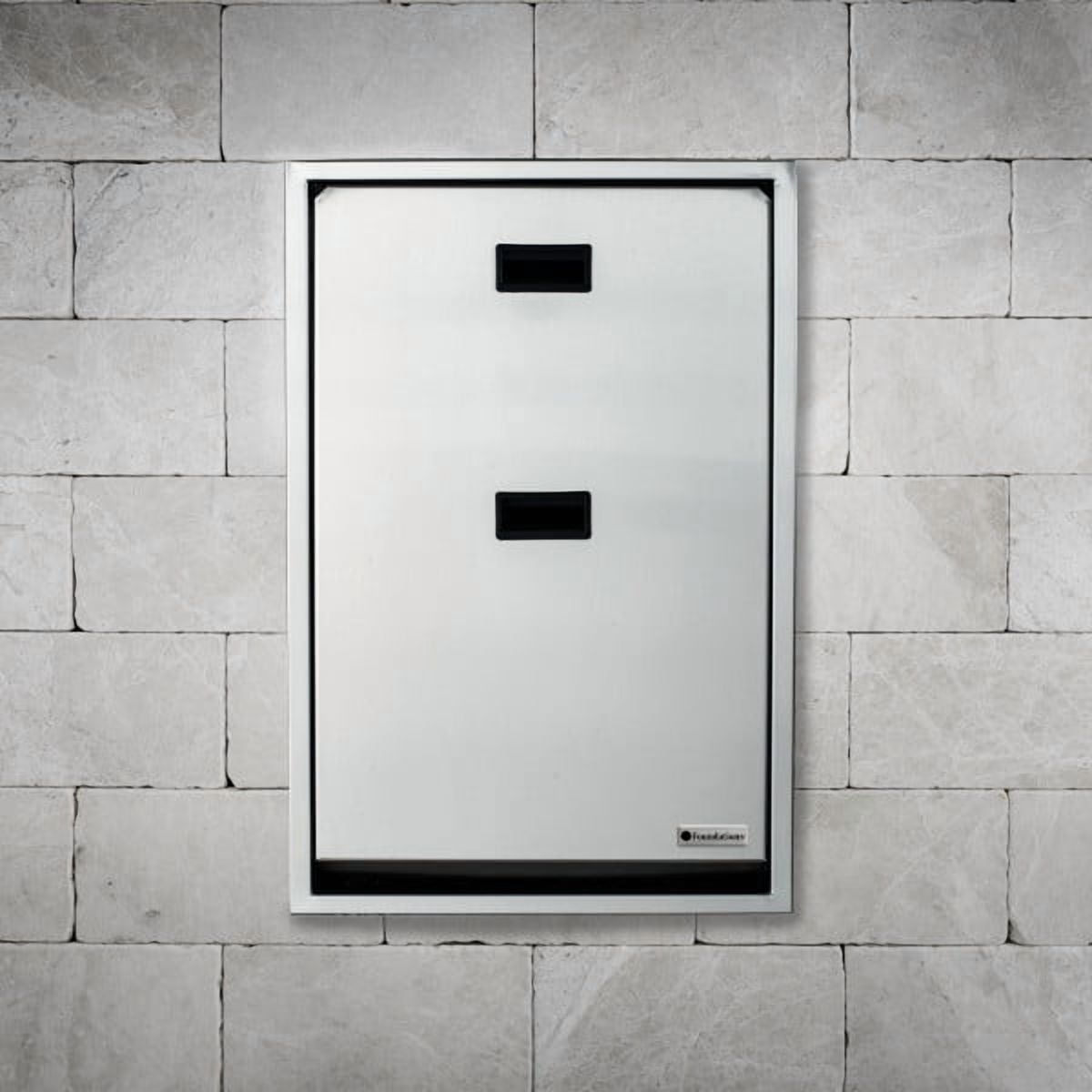 Foundations Premier Vertical Baby Changing Station, Recessed Mount, 100SSV-R, Stainless Steel