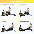 thumbnail image 5 of Magnetic Rowing Machine Folding Rower with 14 Level Resistance Adjustable,Leg Press Machine Workout Equipment for Women LCD Monitor and Tablet Holder for Foldable Rower Home Gym Cardio Workout, 5 of 13