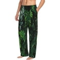 thumbnail image 2 of Easygdp Lush Foliage Green Plant Men's Pajama Pant, Sleep Elastic Waistband Lounge Pants - X-Large, 2 of 9