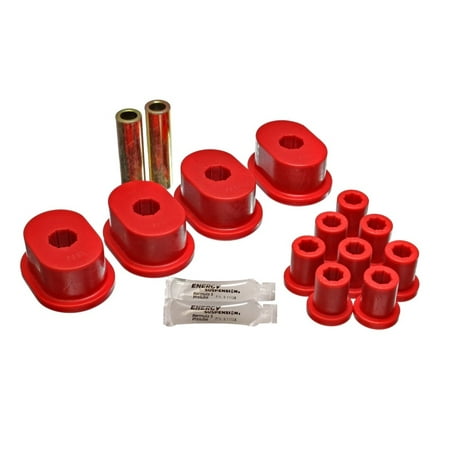 S10 Leaf Springs - Energy Suspension 73-79 B-Body (Charger/Coronet/Satellite/GTX) Red Rear Leaf Spring Bushing Set