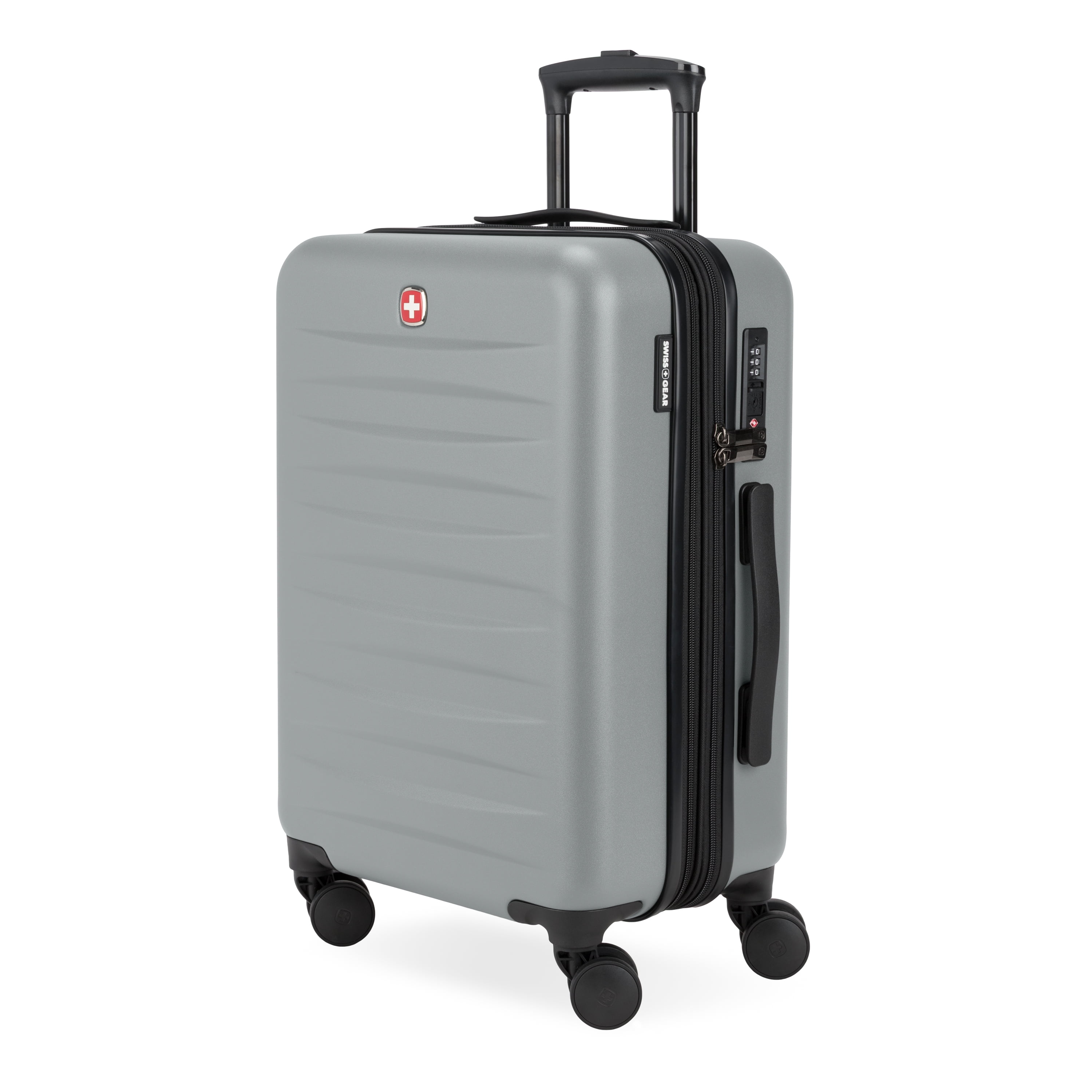 SWISSGEAR Stride Hardside Carry-On Spinner, Charcoal Gray