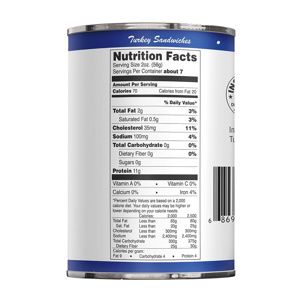 Werling & Sons Fully Cooked Canned Turkey Meat 14.5 Oz Heat & Eat Recipe Ready Canned Meat for Everyday Quick Meals, Camping, Emergency Canned Food & Survival Preparedness Pack of 6