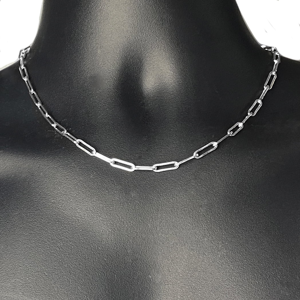 LeCalla Collana Donna Argento 925 Con Catena PaperClip – 40+5 Cm, Regalo In Scatola Gioielli - 4
