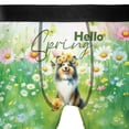thumbnail image 4 of Shetland Sheepdog Hello Spring Time Flower Floral Nature All Over Print Boxer Briefs Underwear for Men Dad Sheltie Dog Lover Gifts - 02031, 4 of 6