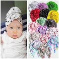 thumbnail image 3 of Diademas con lazos para bebés, turbantes con flores para niñas pequeñas, gorros elásticos, gorros para niñas, accesorios para el cabello para bebés, color blanco, 3 of 5