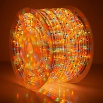 150 ft. Multi Color Incandescent Rope Light Spool Indoor-Outdoor Bulk Tube Light, 120V, 1/2 Inch, 2-Wire