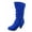 Blue, variant on Auto 8k Youth Girl's Kid's Zipper Low Heel Round Toe Buckle Dress Boot ( Blue, 4 )